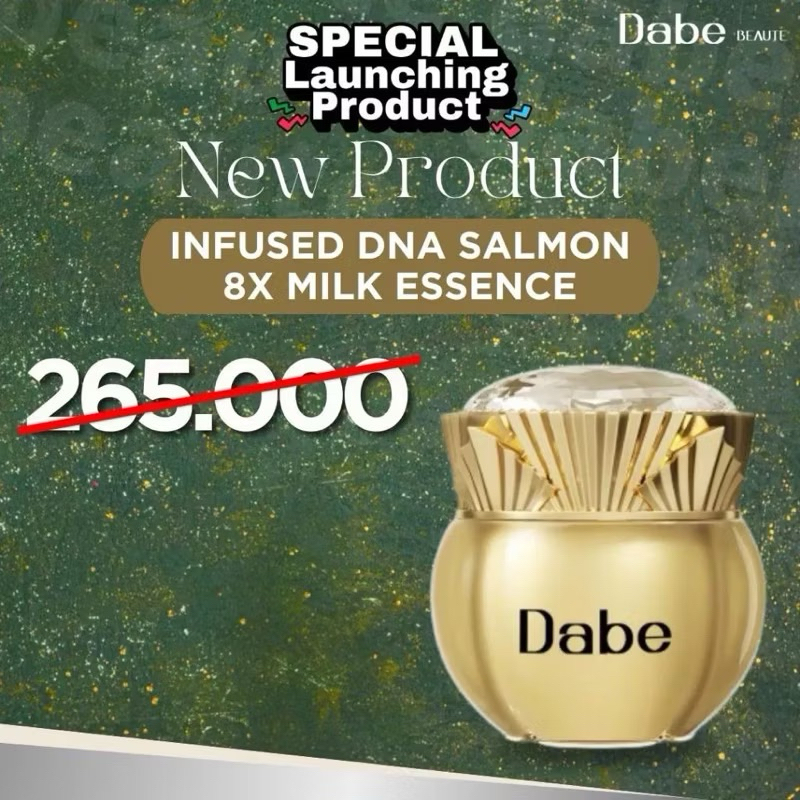 New DNA Salmon 8x Milk Essence Dabe Beaute/ Dijamin 100% Original/ Termurah/Terbaru