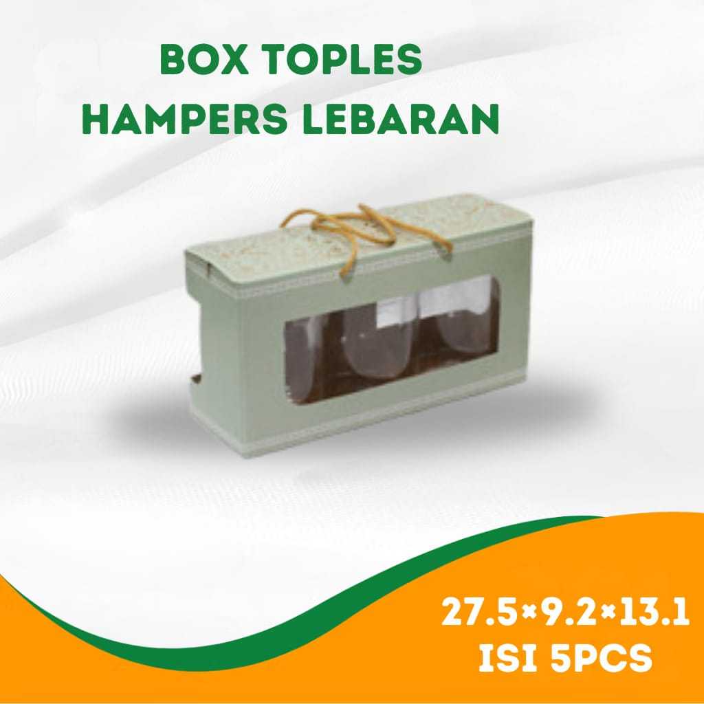 

Box Toples Tabung Packaging Hampers Kemasan 3 Jar Silinder