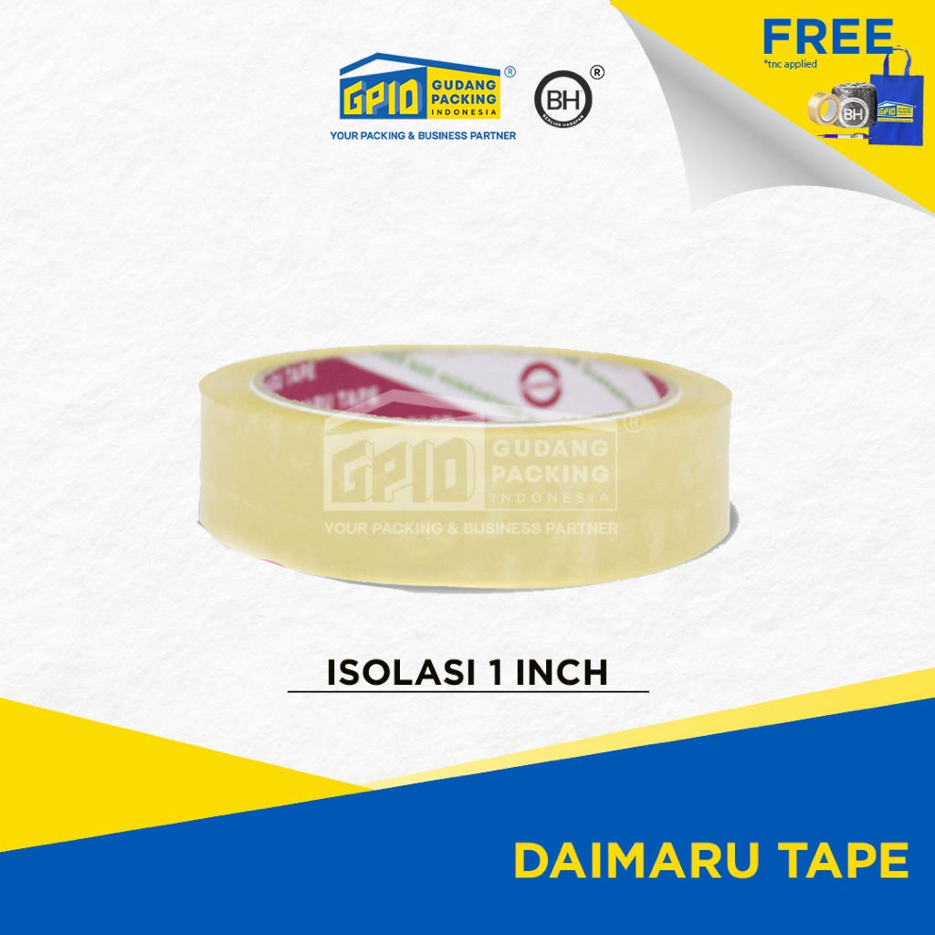 

DAIMARU - Isolasi / selotip 1 inch / 24mm x 72 yard