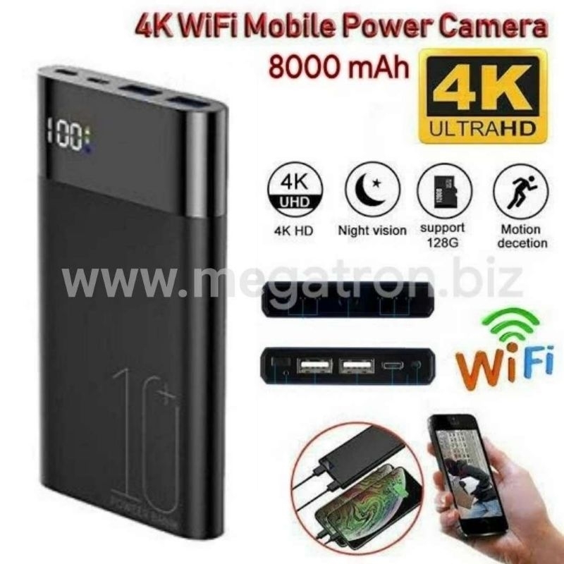 Kamera pengintai model Powerbank - bisa pantau live lewat HP android/iOS