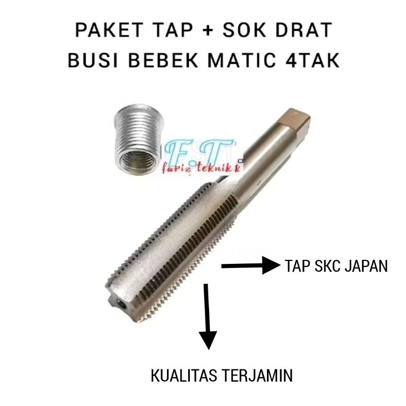 paket tap set bosh drat sok drat busi motor bebek matic grand supra c7 4tak