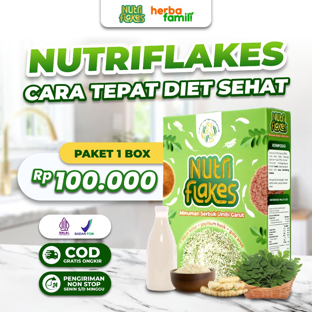 

Nutriflakes Sereal Umbi Garut Nutriflakes Original Asam Lambung Ori Sereal Umbi Garut Mengatasi Maag Kronis Gerd Sereal Diet Mengatasi Asam Lambung Dengan Pshylium Husk Daun Kelor Bernutrisi Out Mel Granola Sereal Nutrifalkes 280 Gram
