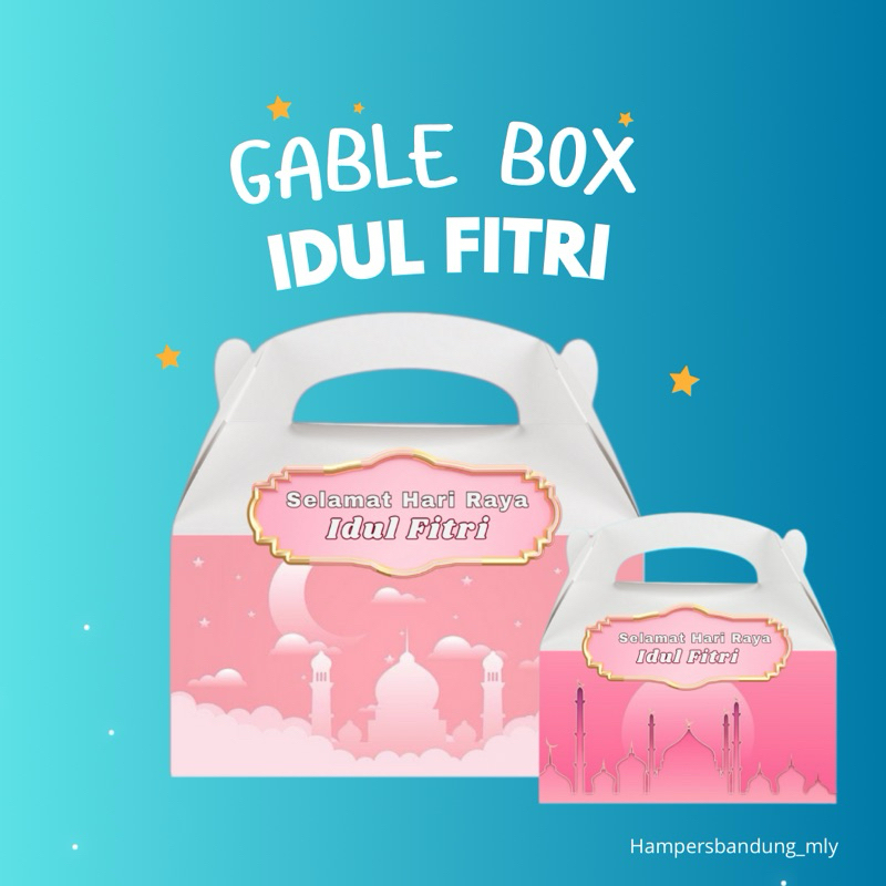 

Gable Box Idul fitri - Box Hampers Lebaran - Ukuran 11x22cm