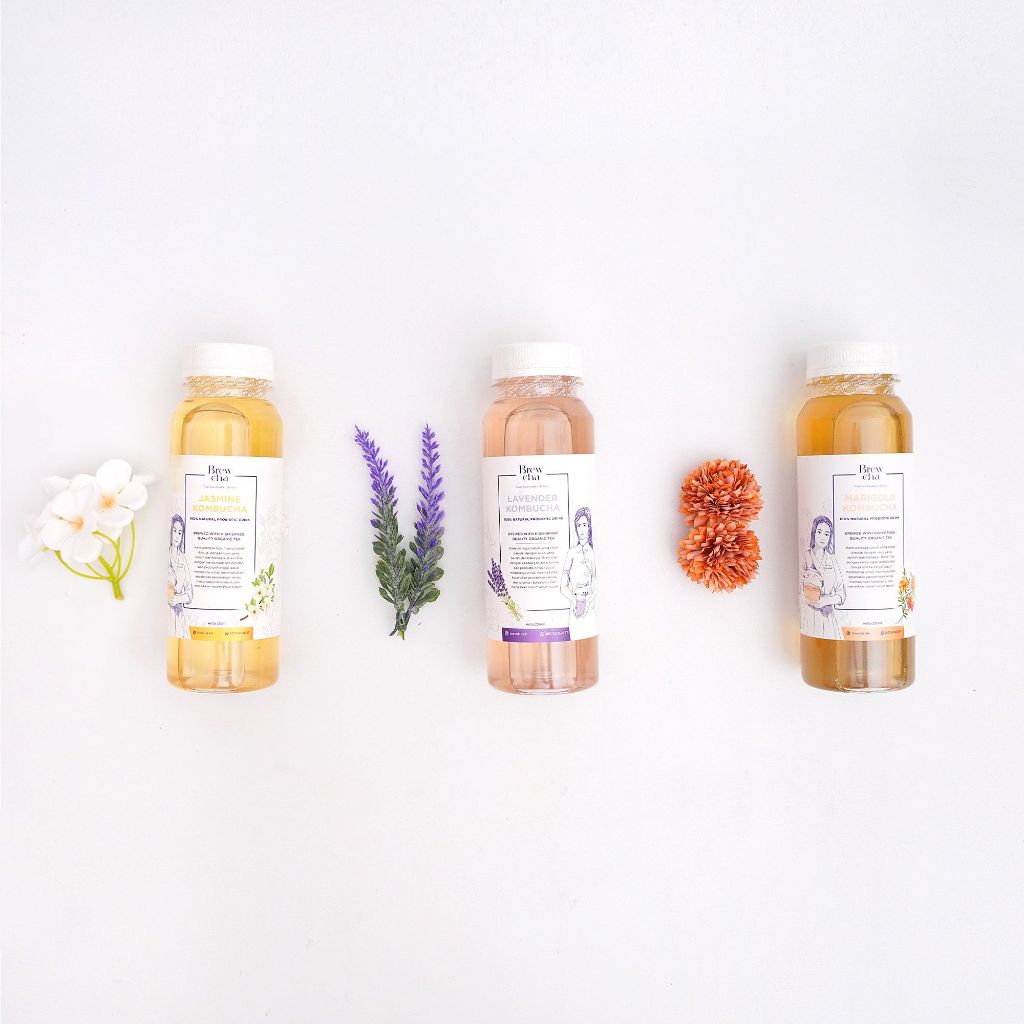 

Brew Cha Teh Kombucha Organik Paket Bundling 250 ml