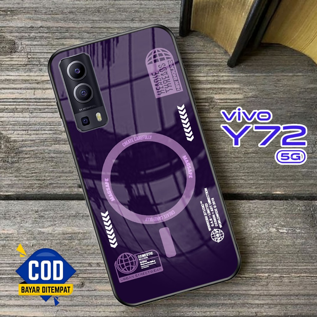 Softcase Kaca VIVO Y72 (5G) - Case Handphone VIVO Y72 (5G) [T124].