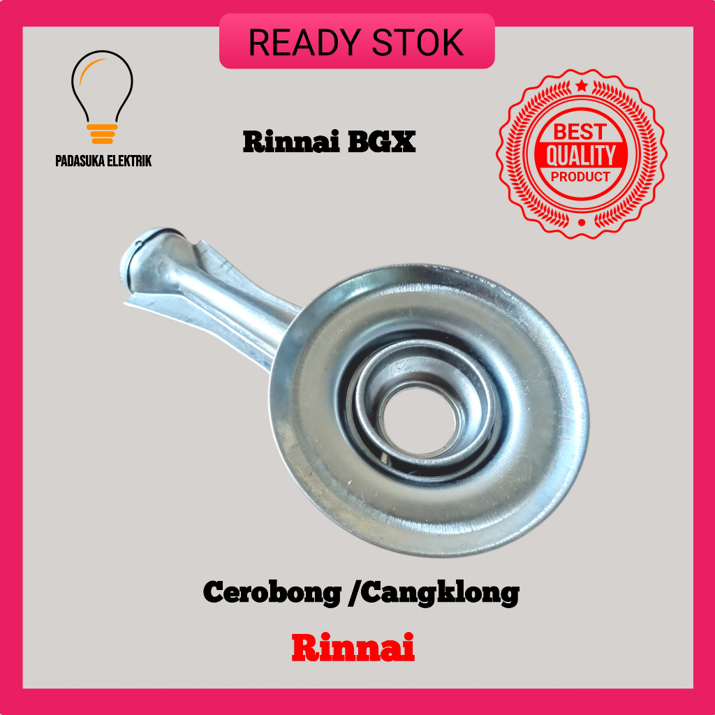 CANGKLONG KOMPOR RINNAI BGX STAINLESS / CEROBONG KOMPOR RINNAI BGX/ CORONG KOMPOR RINNAI