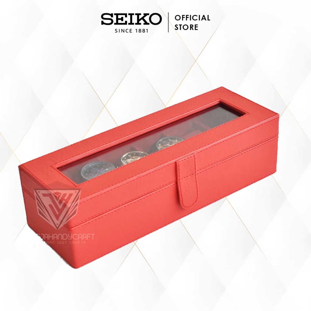 

Free Gift Premium Watch Box Red with Purchase Seiko