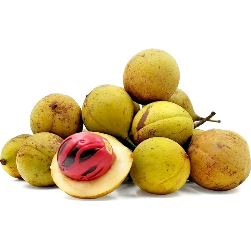 

Buah Pala Segar Press 1kg Petik Dadakan Buah Rujak/Manisan