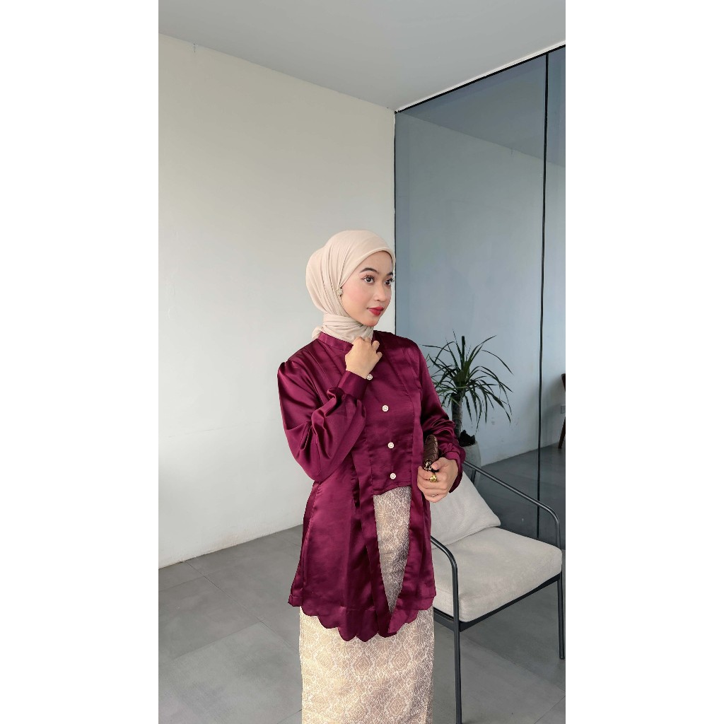 Kahlaa Kutu Baru Hijab Atasan Kondangan Hijab Kebaya Hijab HAYYA KUTU BARU