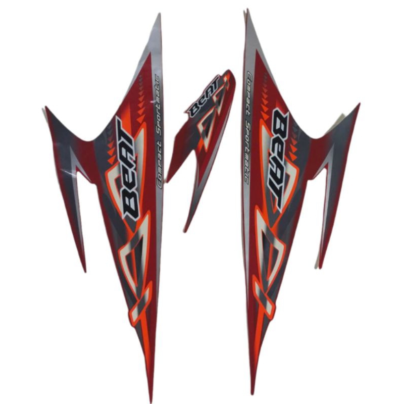 Striping beat karbu tahun 2012 warna merah