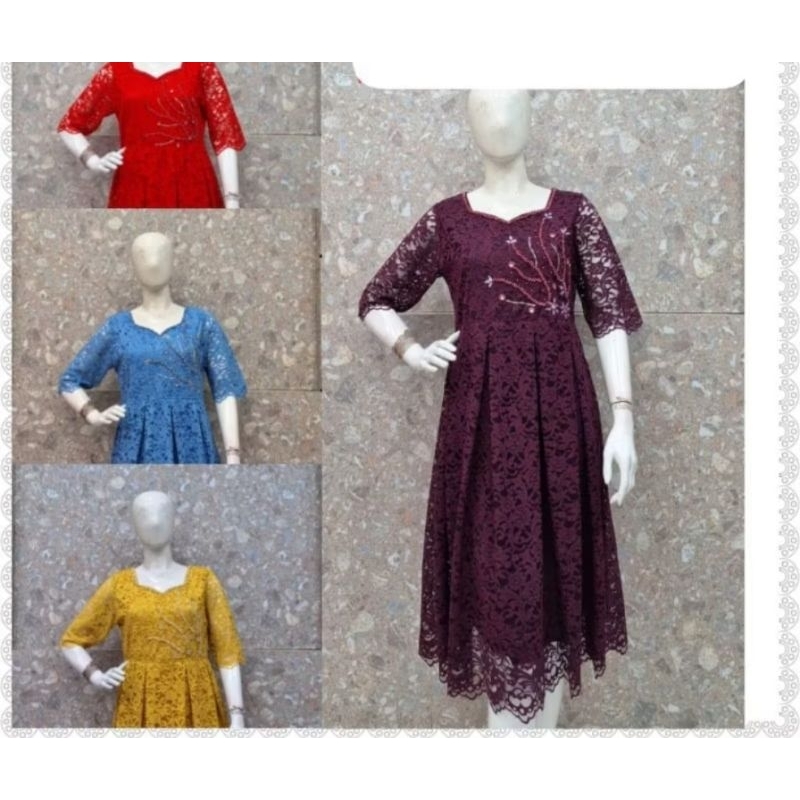 BISA SERAGAMAN DRESS BRUKAT ELGHANA 8419