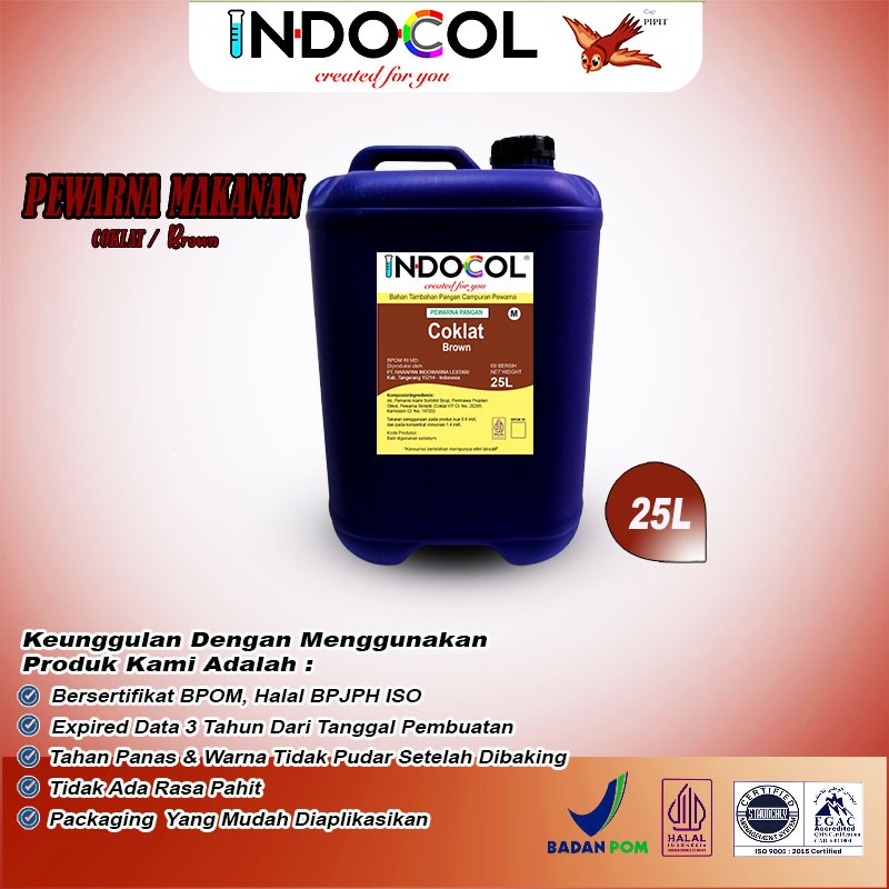 

NDOCOL PEWARNA CAIR COKLAT (25 LITER)