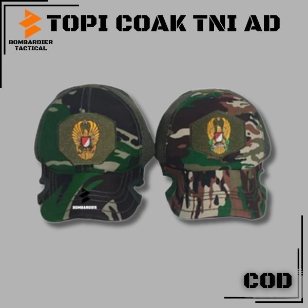TERMURAH TOPI COWAK BORDIR TNI AD NKRI DAN MALVINAS