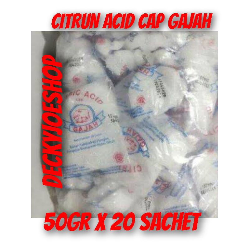

Citrun cap gajah 50gr 1 pak isi 20sachet