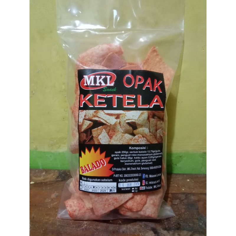 

kripik opak ketela rasa balado