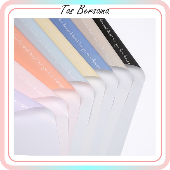 

(1 PACK ISI 20 LEMBAR) Kertas Buket Bunga Glossy Pastel Flower Wrapping Paper Cellophane Paper Pastel KB6004