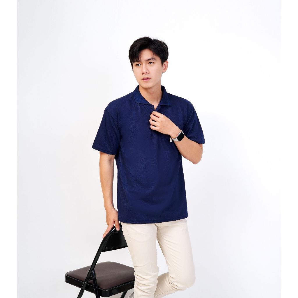 Kaos Kerah / kaos polo / Polo shirt Polos Warna Biru Navy - Kaos Polo Polos Warna Biru Dongker - KAO