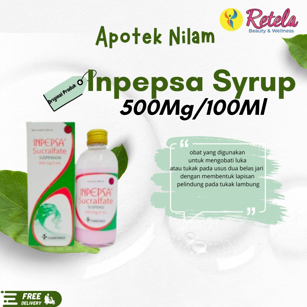 Inpepsa Sirup 500Mg 1 Botol 100 ML