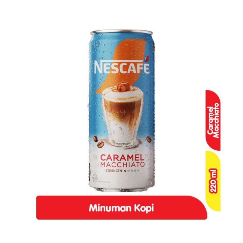 

Nescafe caramel mac hiato kopi kaleng 220ml tersedia 4 varian