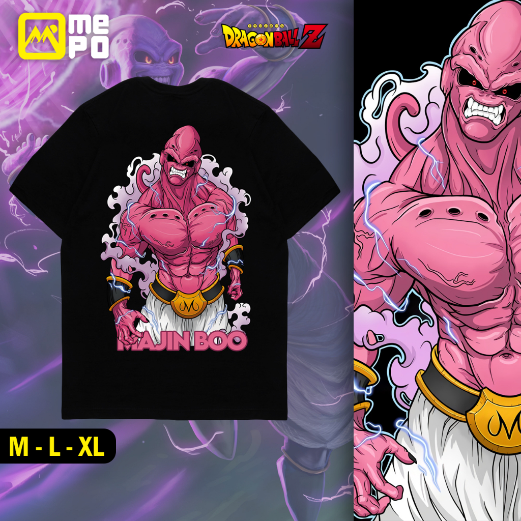 Kaos Majin Boo Anime Dragon Ball | Kaos Dragon Ball | Kaos Anime Dragon Ball | Cotton Combed 24s