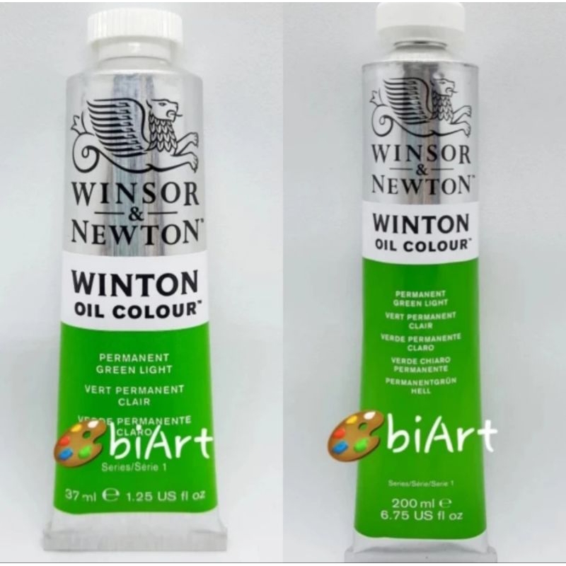

Cat Minyak Winton Oil Colour 200ml / 37ml Permanent Green Light Winsor & Newton