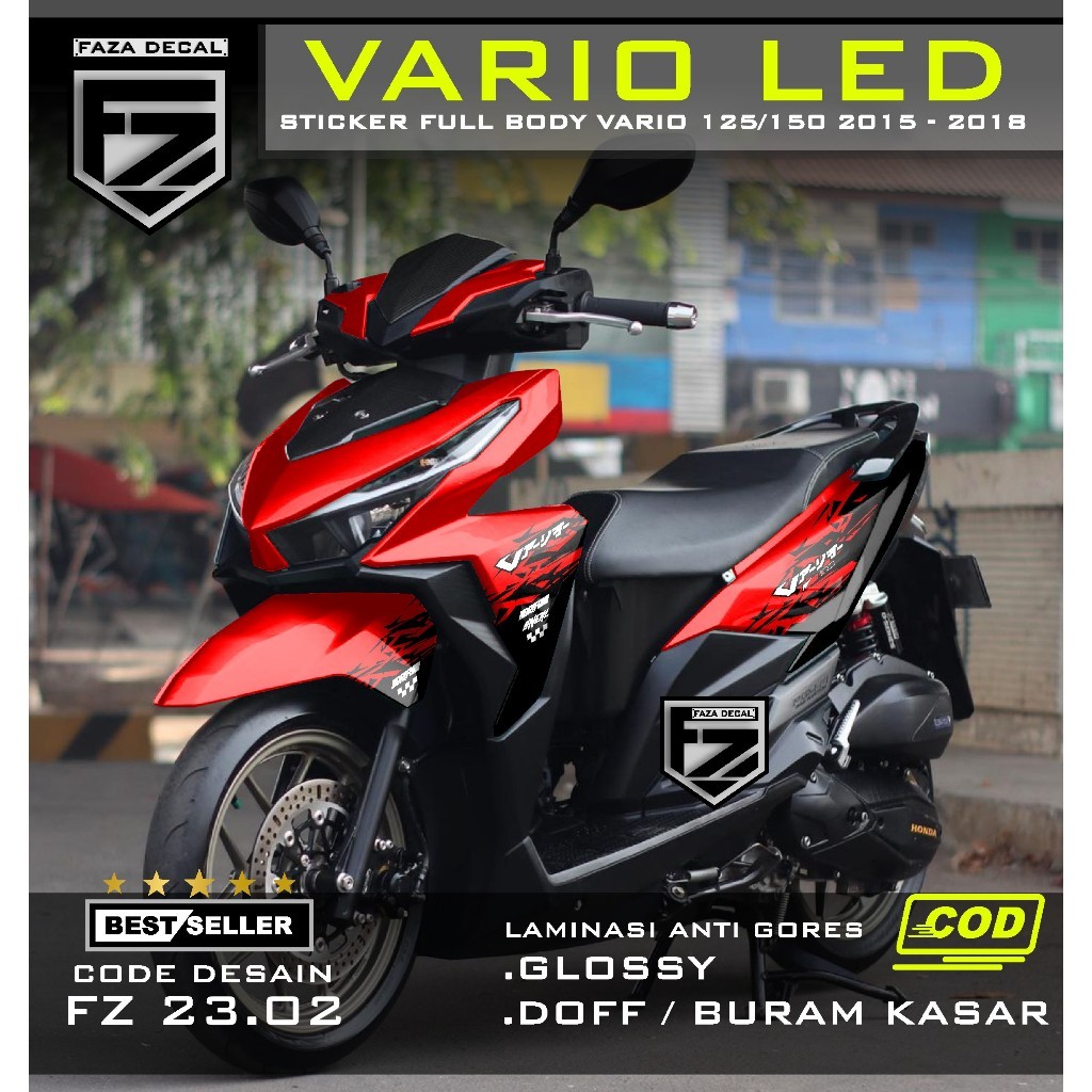 FAZA DECAL - ( COD ) TERBARU Decal Sticker Vario 125/150 LED Full Body Gradasi - Stiker Variasi Vari