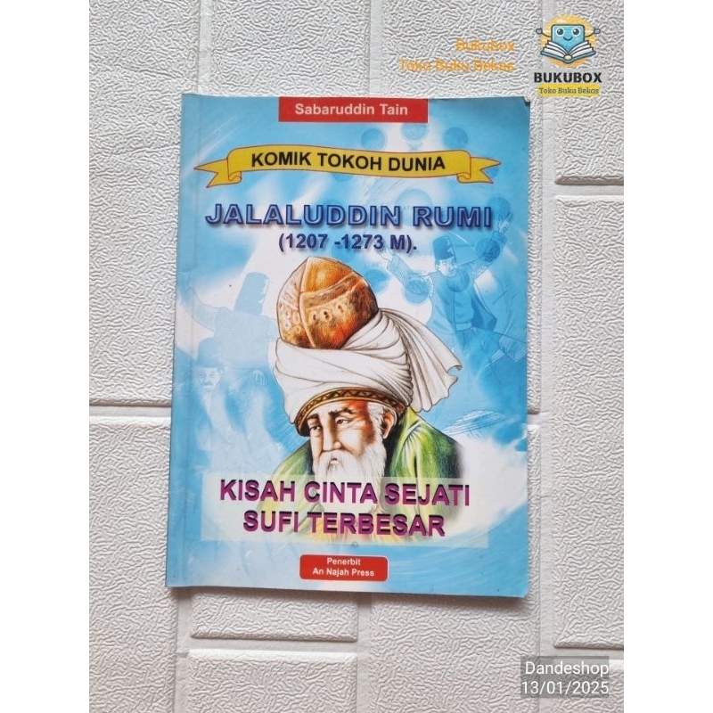 Komik Tokoh Dunia - Jalaluddin Rumi (1207-1273 M) kisah cinta sejati Sufi terbesar # Buku Bekas Prel