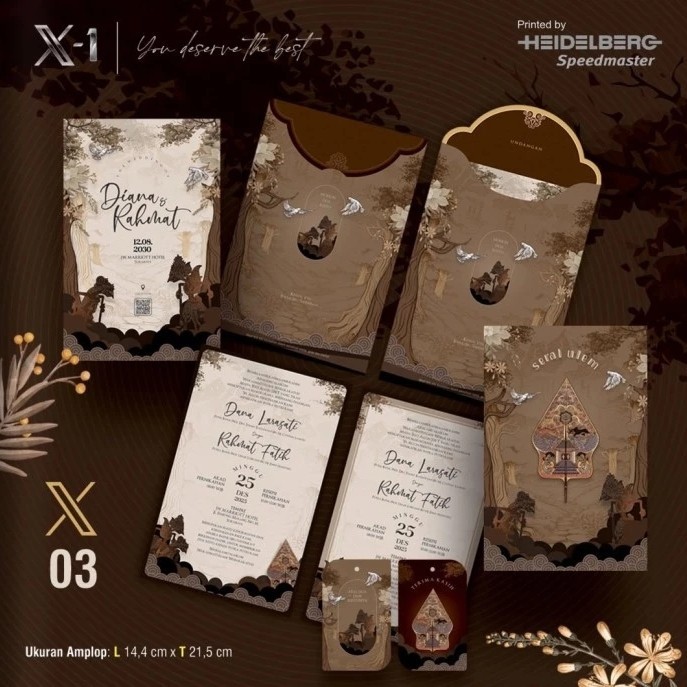 CETAK UNDANGAN PERNIKAHAN X1 HARD COVER