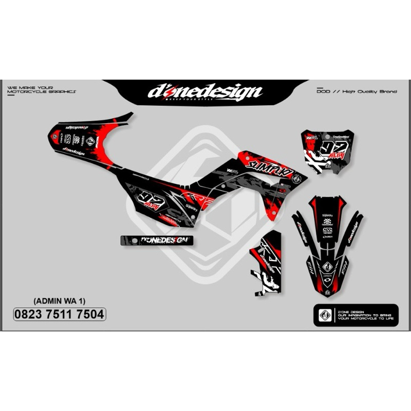 decal crf 150 full chrome terbaru