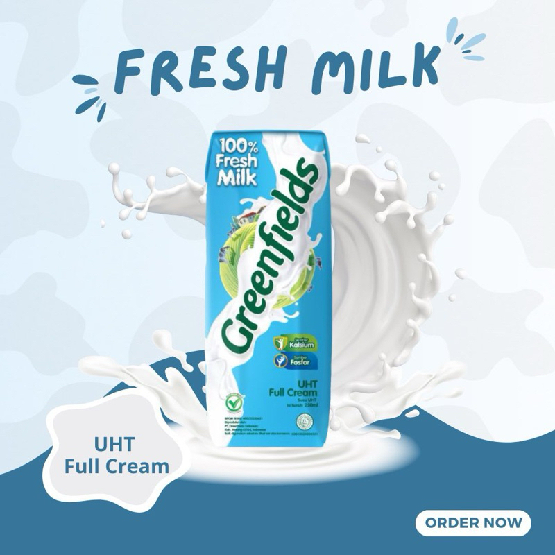 

Susu Greenfields UHT Full Cream 200 ml
