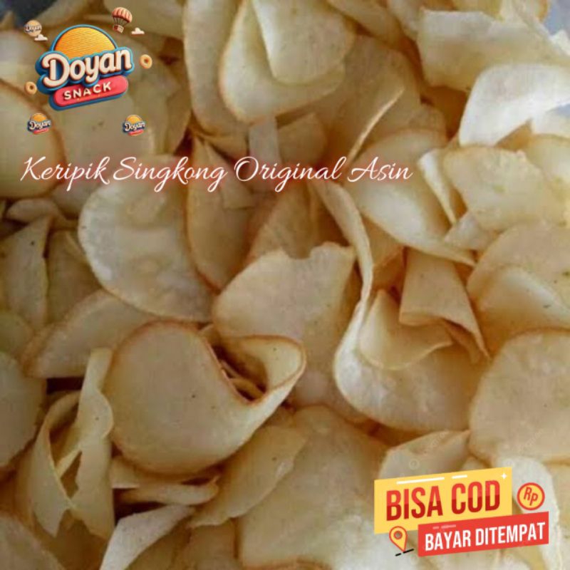 

Keripik Singkong Original Renyah Asin 200g & 500g