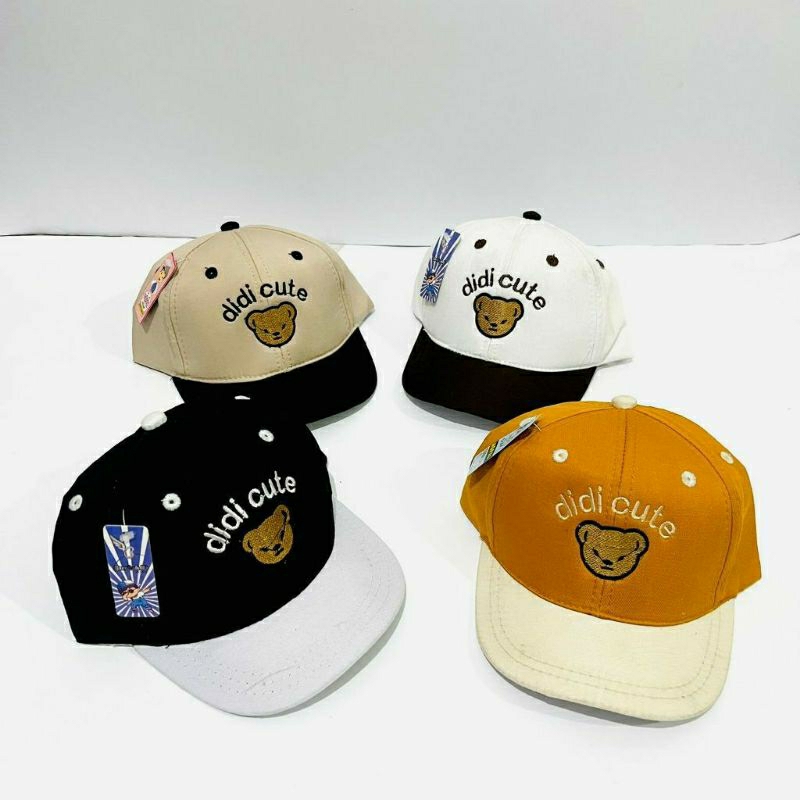 Topi anak laki kaki perempuan bordir Didi cute Topi Baseball anak cewe cowok bordir didi cute terbar