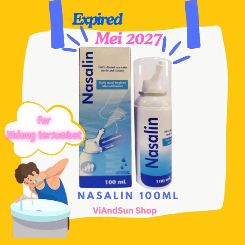 NASALIN Spray 100ml - Daily Nasal Hygiene, Cairan Pembersih Hidung