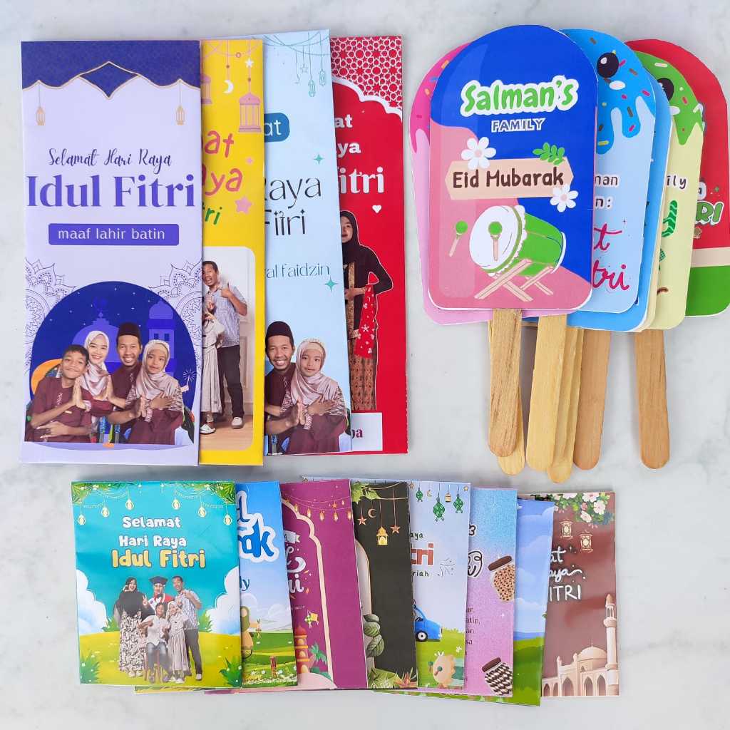 

Amplop lebaran kecil uang bisa dilipat dan bisa custom nama serta foto amplop idul fitri amplop unik