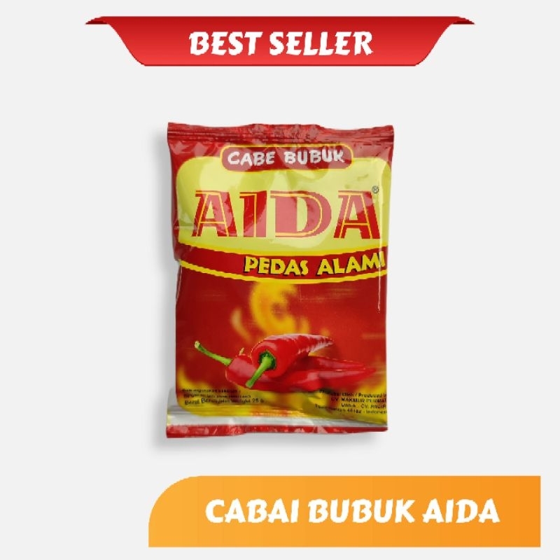 

Aida cabai bubuk serbaguna pedas alami 25gram cabai bubuk halal