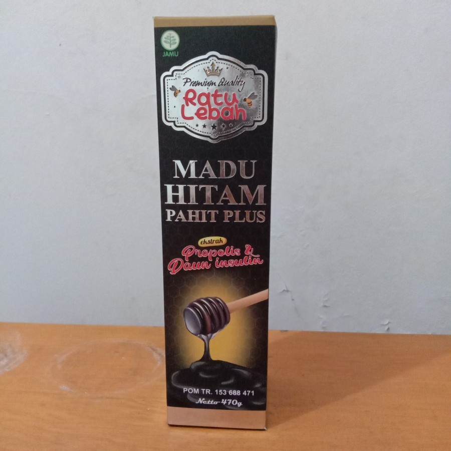 

Ratu Lebah Madu Hitam Pahit Plus Propolis 470gr