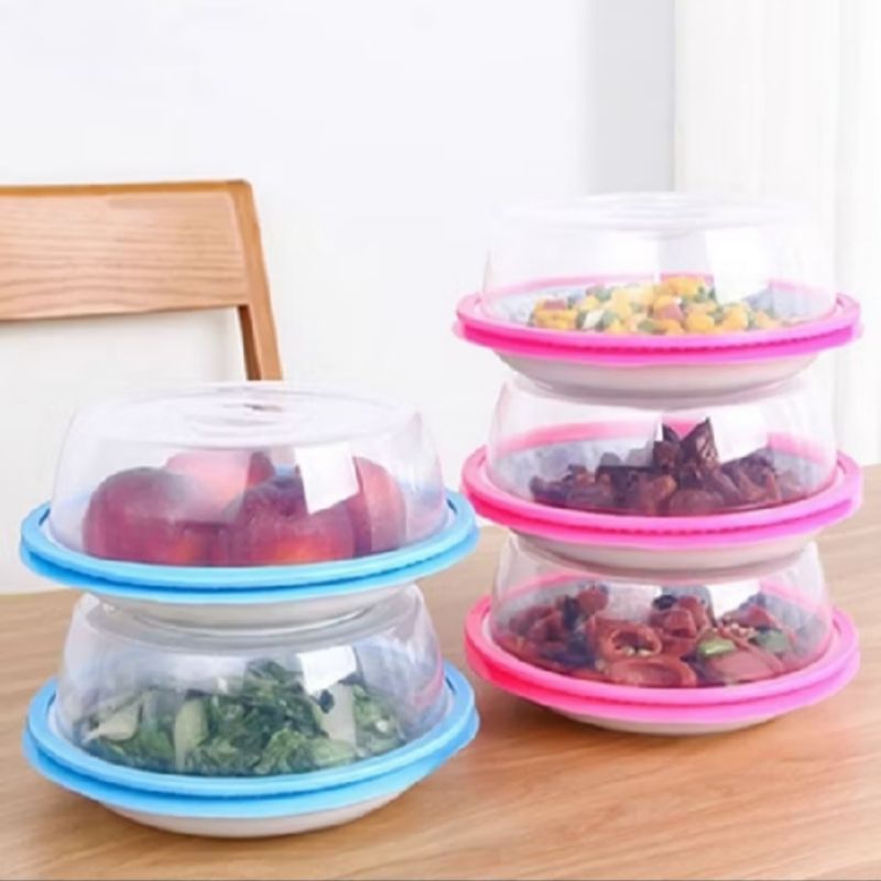 PENUTUP PIRING PENUTUP MANGKOK PENUTUP TEMPAT MAKANAN TUDUNG SAJI MICROWAVE SERBA GUNA KEDAP UDARA
