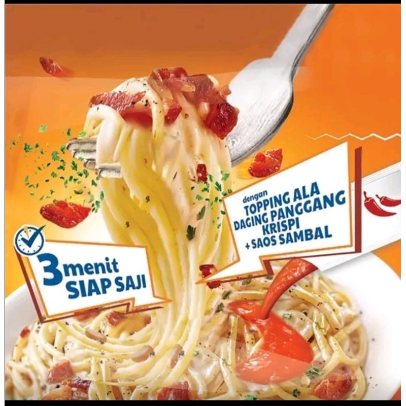 

Nowme spaghetti instan 1 dus isi 40 pcs rasa bolognese dan carbonara