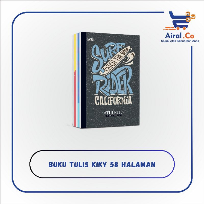 

Buku tulis Kiky California 58 lembar