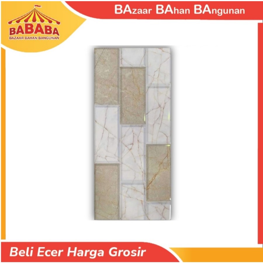 Keramik Dinding Signature Motif Bata Glossy 30x60 Escada Natura