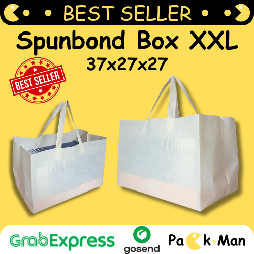 

Tas Spunbond Super Besar XXL 37x27x27 | Goodie Bag Spunbond Jumbo XXL | Tas untuk Donut J.CO