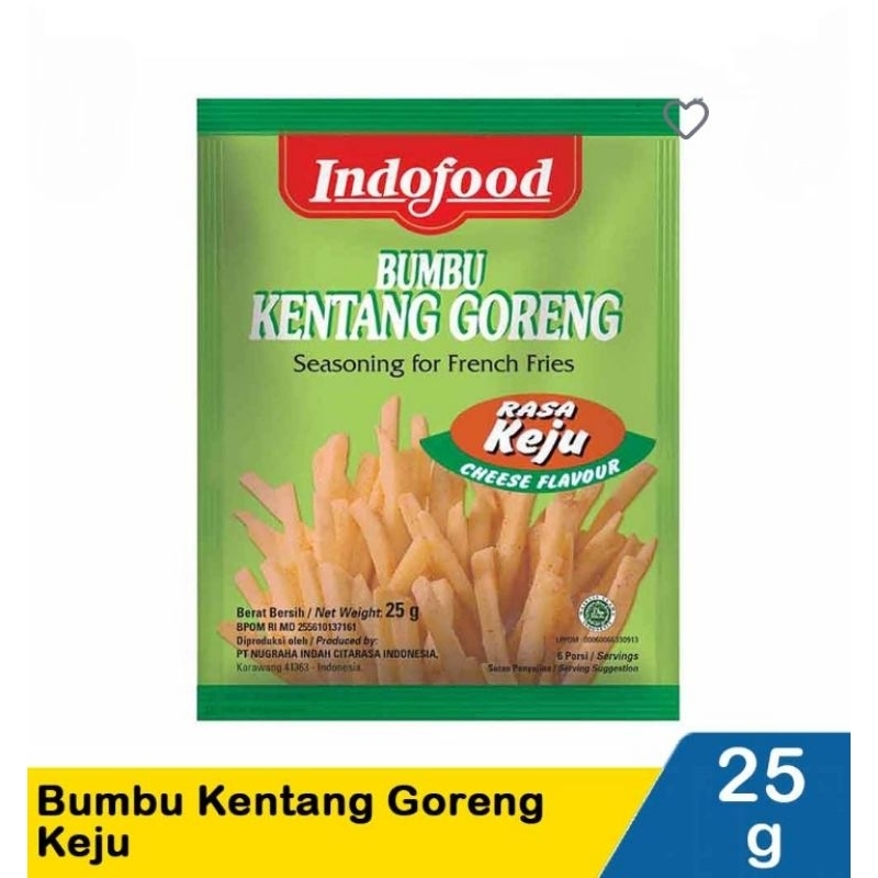 

Indofood Bumbu Kentang GorengKeju 25G