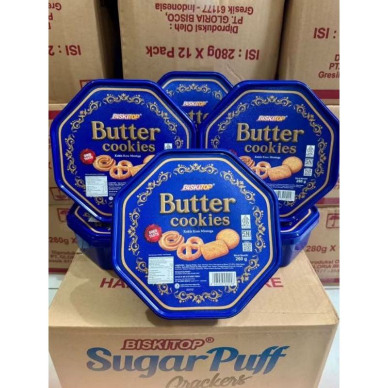 

Biskitop Butter Cookies Segi 260gr