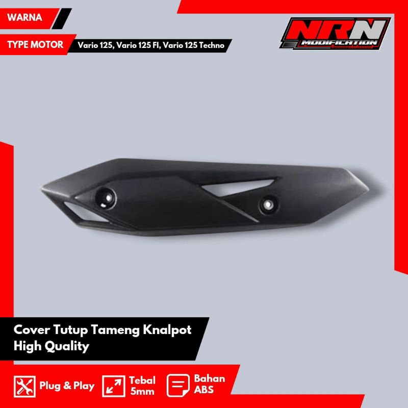 Cover Tutup Tameng Knalpot Beat FI Tameng Knalpot Beat FI Cover Knalpot Beat ESP 2016-2019