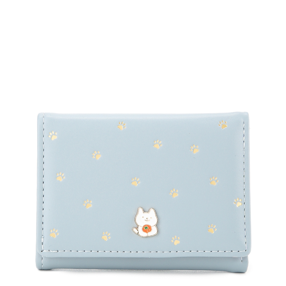 Urban State - Dompet Lipat Wanita Pawprints Wallet Clutch - Blue