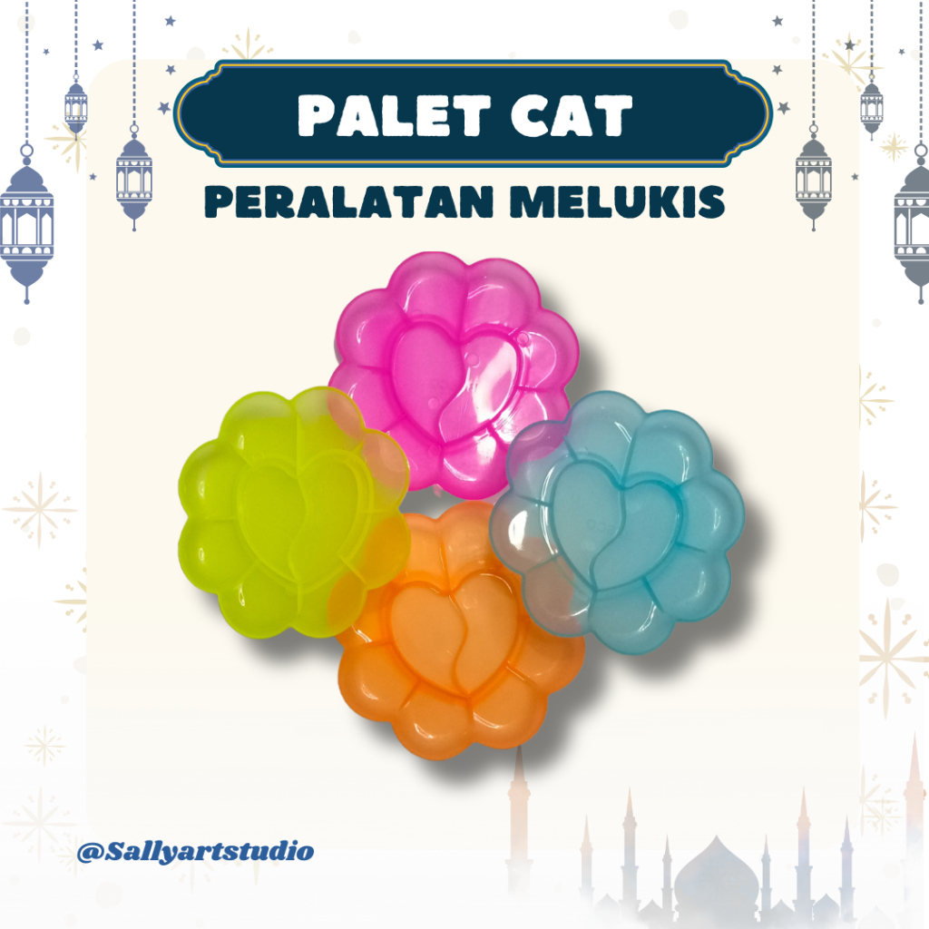 

Palet Cat Warna Bahan Plastik Cat Akrilik Cat Minyak Alat Lukis Perlengkapan Gambar Anak Sekolah