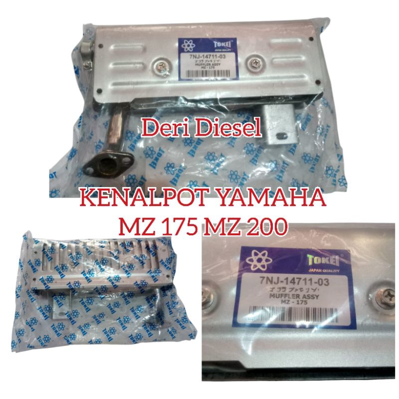 kenalpot yamaha MZ175 MZ200 kenalpot mesin genset yamaha mz 175 mz200