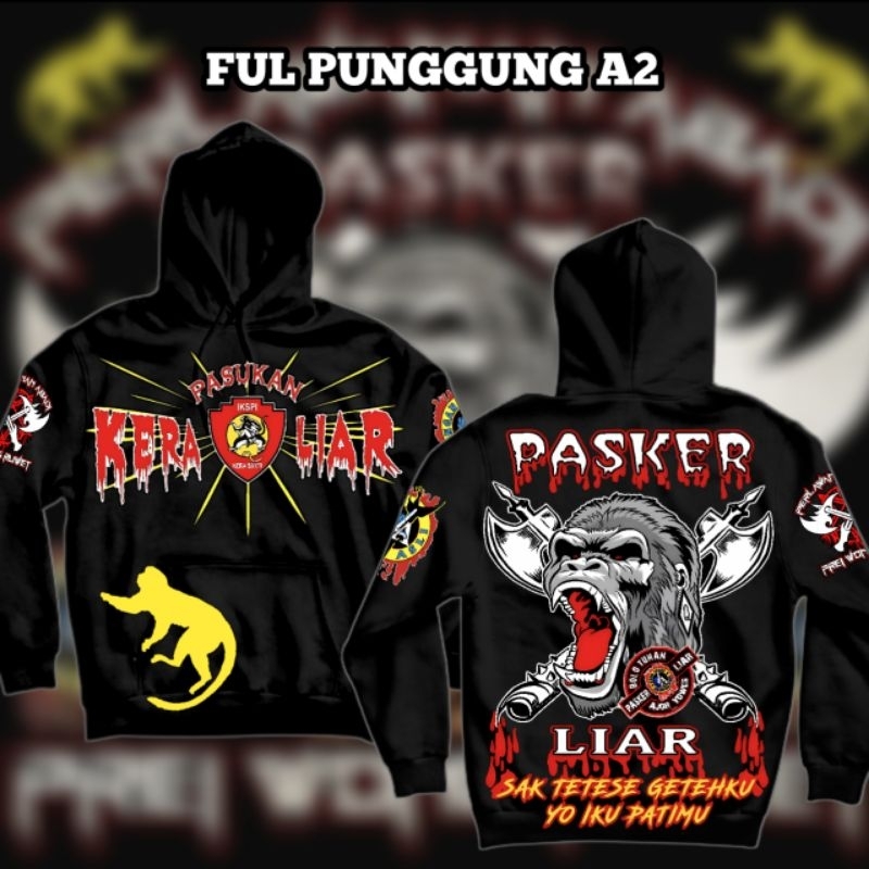 hoodie pasker liar ikspi kera sakti hooodie disain ter baru pasker liar ikspi kera sakti ful punggun