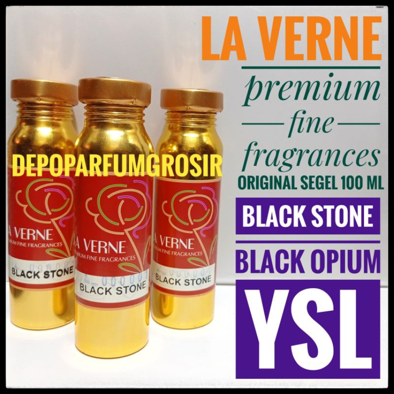 BIBIT PARFUM MURNI BLACK STONE BY LAVERNE SEGEL 100 ML