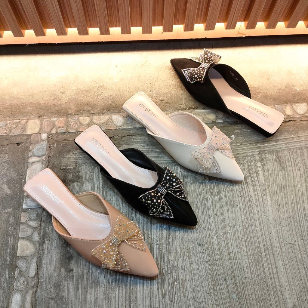Simoncelli Sandal Flat Wanita | Sandal Korea | Sandal Wanita | Sandal Kerja | Sandal Pesta Wanita | 